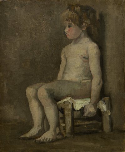 Niña desnuda, sentada de Vincent van Gogh